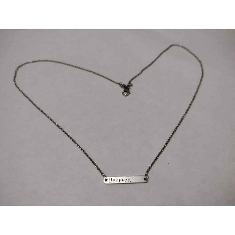 James Avery - Sterling Silver .925 - Engravable Horizon Necklace *Believer*